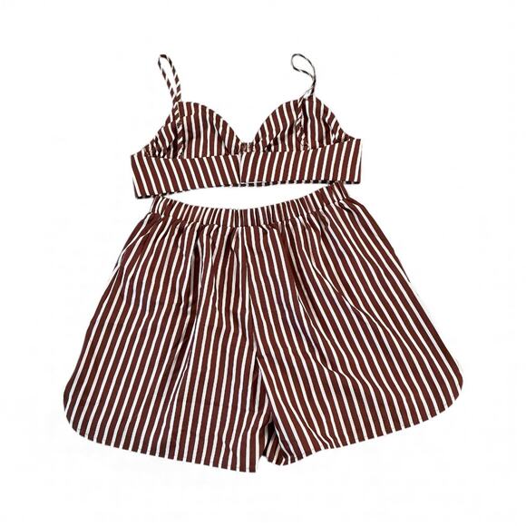 Commense Stripe Two Piece Shorts Set | Large - Picture 4 of 5